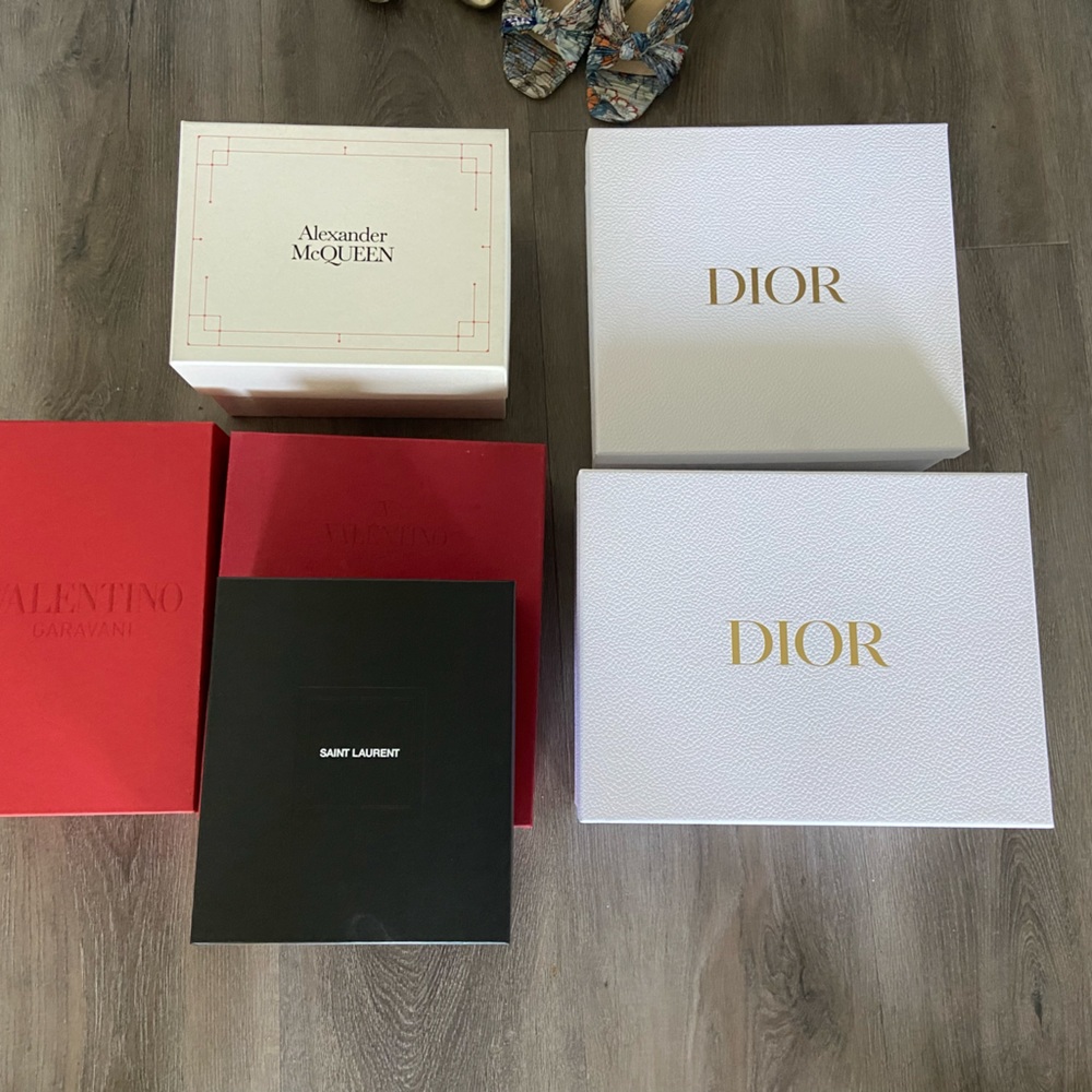 Designer authentic shoe/bag boxes